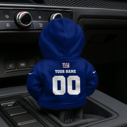 LIMITED EDITION - NEW CUSTOMIZED NFL32 NYG NEW YORK GIANTS AUTOMOTIVE HOODIE SHIFT KNOB COVER