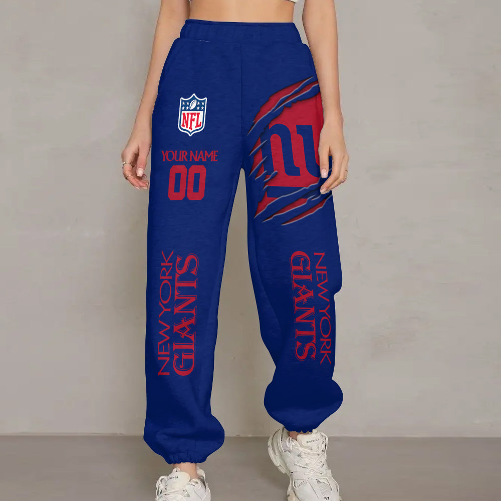 LIMITED EDITION - NEW PREMIUM NFL32 NYG  NEW YORK GIANTS UNISEX LONG PANTS