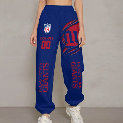 LIMITED EDITION - NEW PREMIUM NFL32 NYG  NEW YORK GIANTS UNISEX LONG PANTS