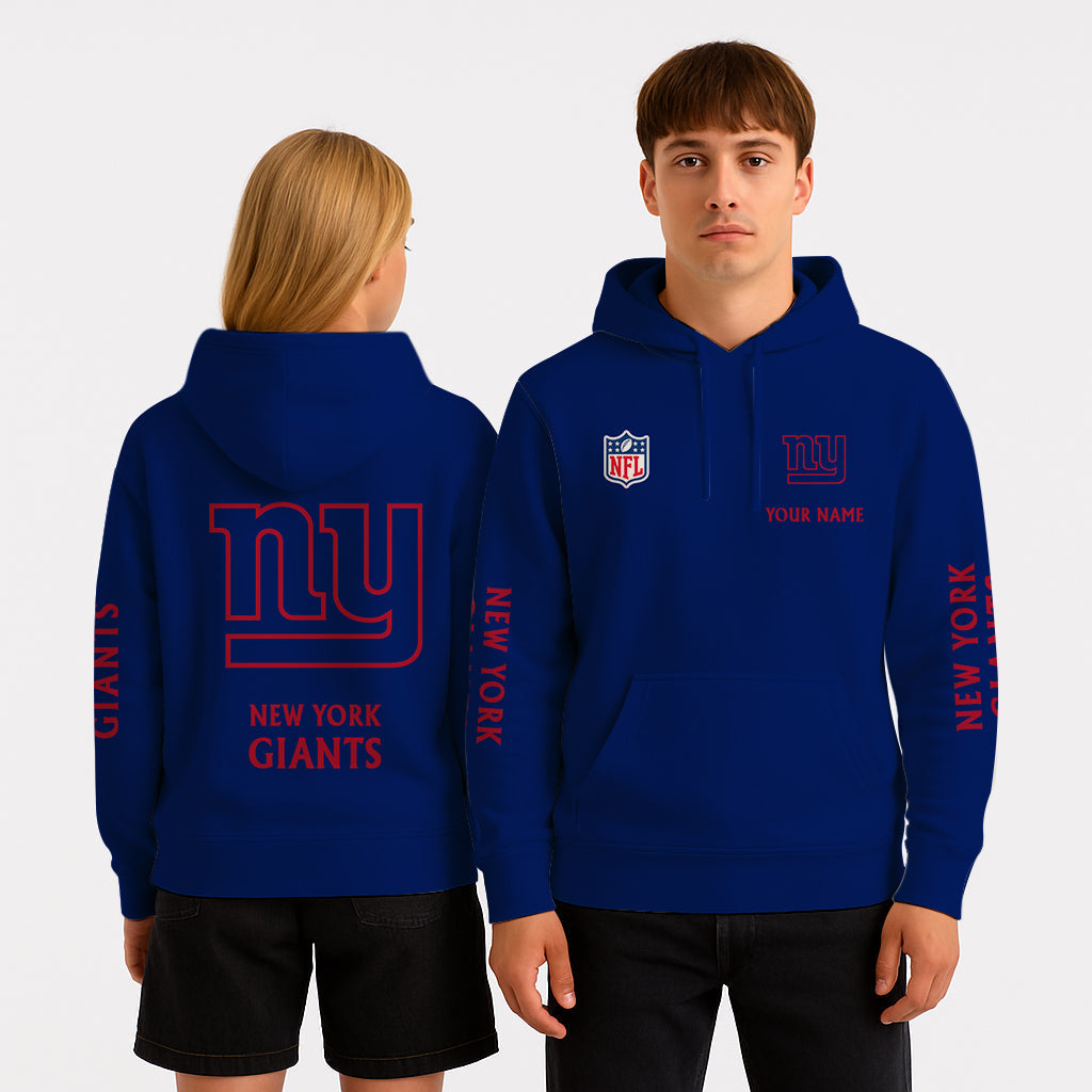 LIMITED EDITION - NEW CUSTOMIZED NFL32 NYG NEW YORK GIANTS UNISEX HOODIE