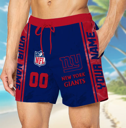 LIMITED EDITION - NEW CUSTOMIZED NFL32 NYG NEW YORK GIANTS UNISEX SHORT PANTS