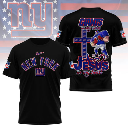 LIMITED EDITION - NEW CUSTOMIZED NFL32 NYG NEW YORK GIANTS T-SHIRT | MULTIPLE COLORS AVAILABLE