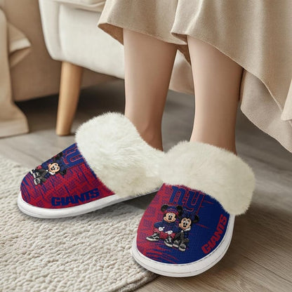 [SPECIAL OFFER] NEW CUSTOMIZED NFL32 NYG NEW YORK GIANTS COTTON SLIPPERS