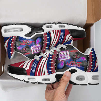 LIMITED EDITION - NEW CUSTOMIZED NFL32 NYG NEW YORK GIANTS UNISEX AIR MAX PLUS SNEAKERS