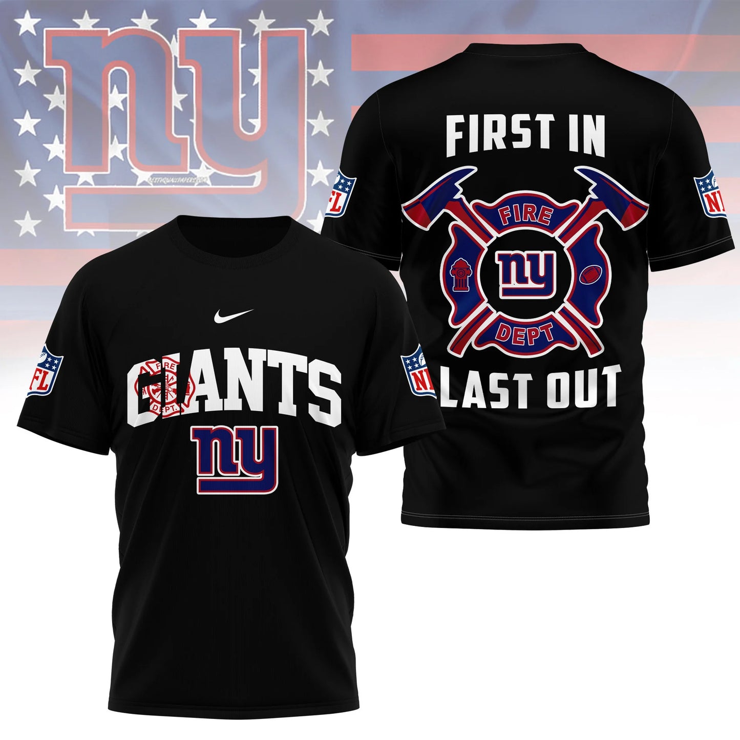 LIMITED EDITION - NEW CUSTOMIZED NFL32 NYG NEW YORK GIANTS T-SHIRT | MULTIPLE COLORS AVAILABLE