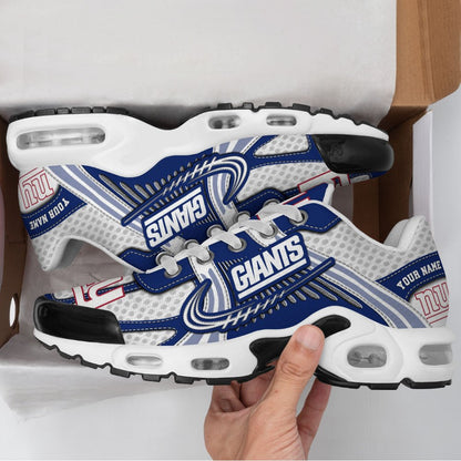 LIMITED EDITION - NEW CUSTOMIZED NFL32 NYG NEW YORK GIANTS UNISEX AIR MAX PLUS SNEAKERS