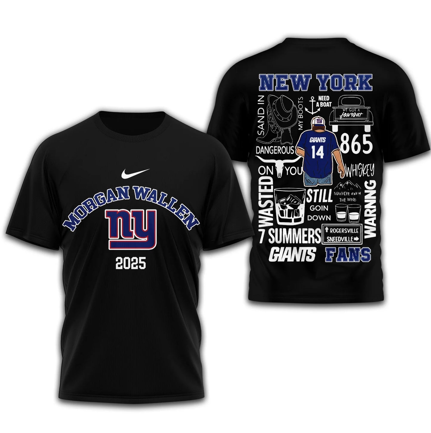 LIMITED EDITION - NEW CUSTOMIZED NFL32 NYG NEW YORK GIANTS T-SHIRT | MULTIPLE COLORS AVAILABLE