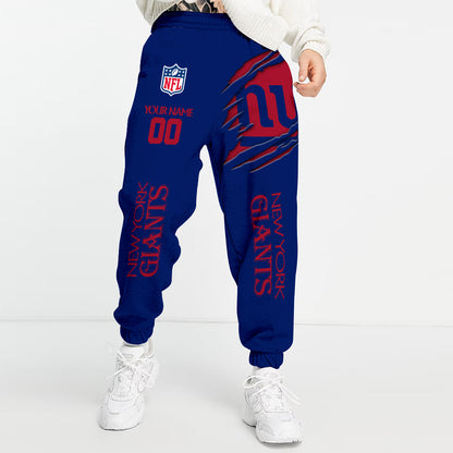 LIMITED EDITION - NEW PREMIUM NFL32 NYG  NEW YORK GIANTS UNISEX LONG PANTS