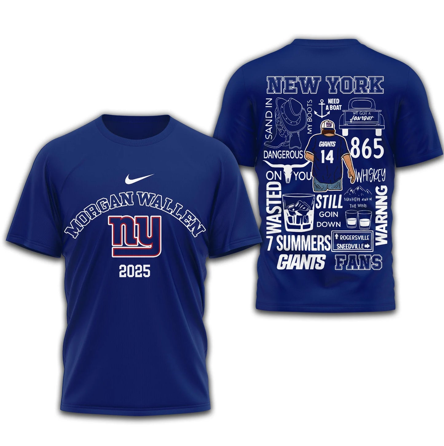 LIMITED EDITION - NEW CUSTOMIZED NFL32 NYG NEW YORK GIANTS T-SHIRT | MULTIPLE COLORS AVAILABLE