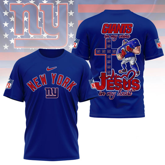 LIMITED EDITION - NEW CUSTOMIZED NFL32 NYG NEW YORK GIANTS T-SHIRT | MULTIPLE COLORS AVAILABLE