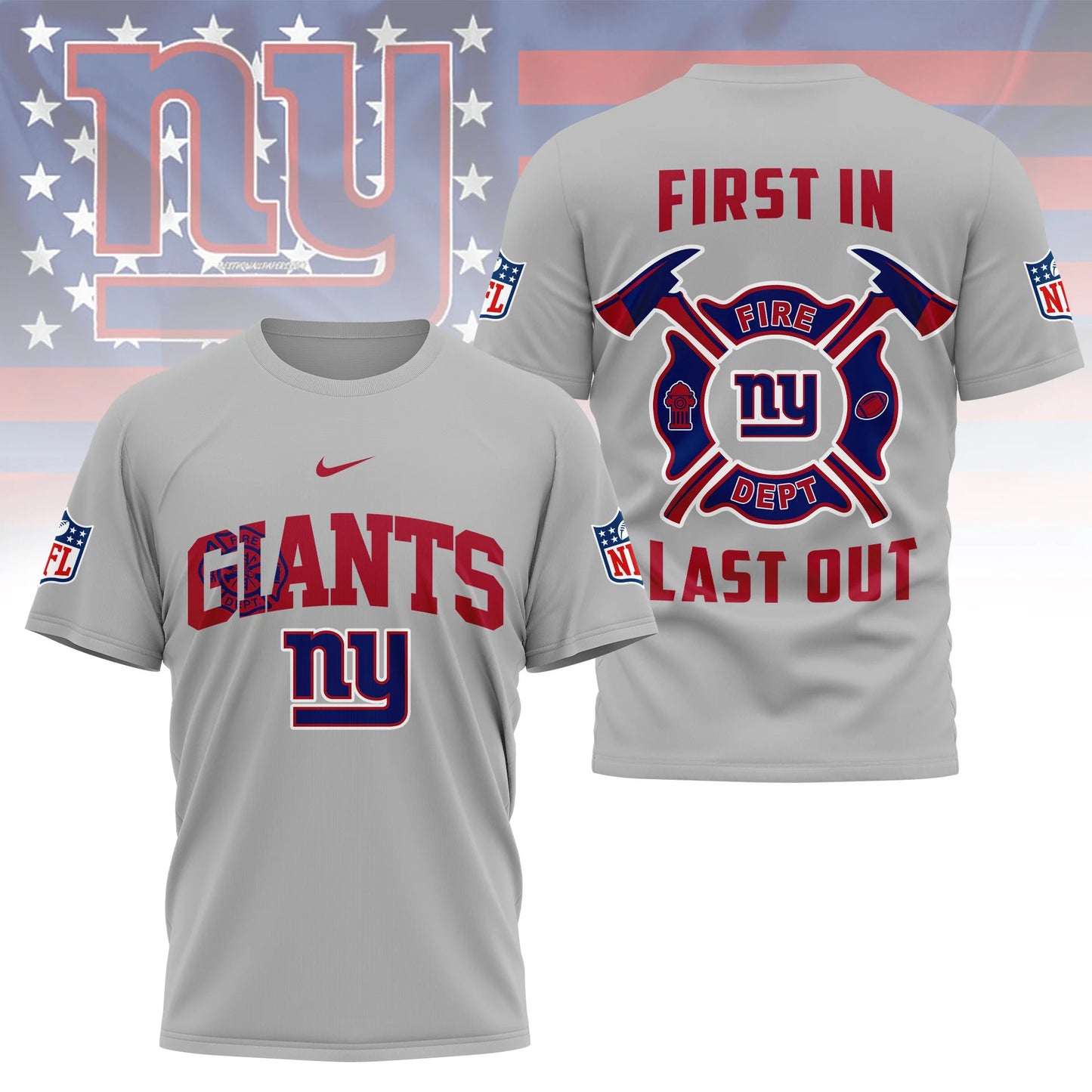 LIMITED EDITION - NEW CUSTOMIZED NFL32 NYG NEW YORK GIANTS T-SHIRT | MULTIPLE COLORS AVAILABLE