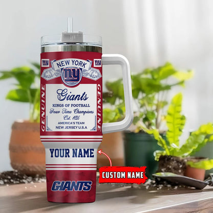 LIMITED EDITION - NEW CUSTOMIZED NFL32 NYG NEW YORK GIANTS TUMBLER CUP