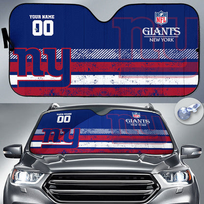LIMITED EDITION - NEW CUSTOMIZED NFL32 NYG NEW YORK GIANTS AUTO WINDSHIELD SHADE