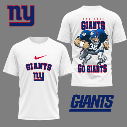 LIMITED EDITION - NEW CUSTOMIZED NFL32 NYG NEW YORK GIANTS NATION GEAR 3D SHIRT