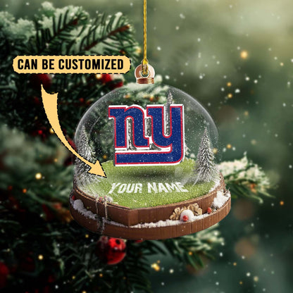 LIMITED EDITION - NEW CUSTOMIZED NFL32 NYG NEW YORK GIANTS ACRYLIC ORNAMENT