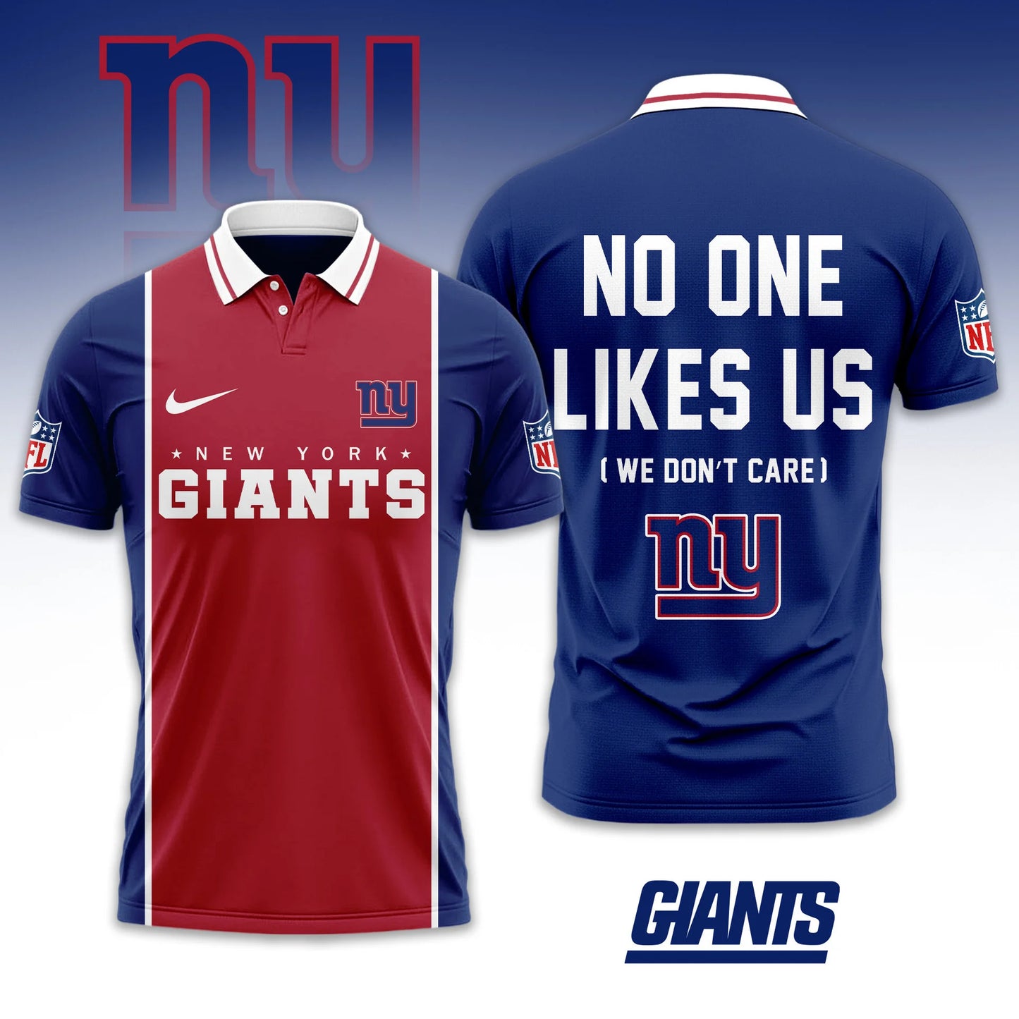 LIMITED EDITION - NEW CUSTOMIZED NFL32 NYG NEW YORK GIANTS UNISEX T-SHIRT, POLO & HOODIE