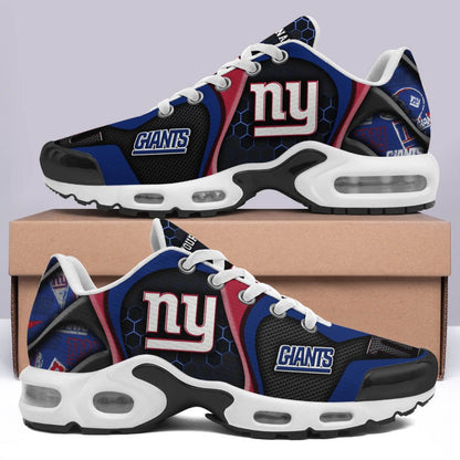 LIMITED EDITION - NEW CUSTOMIZED NFL32 NYG NEW YORK GIANTS UNISEX AIR MAX PLUS SNEAKERS