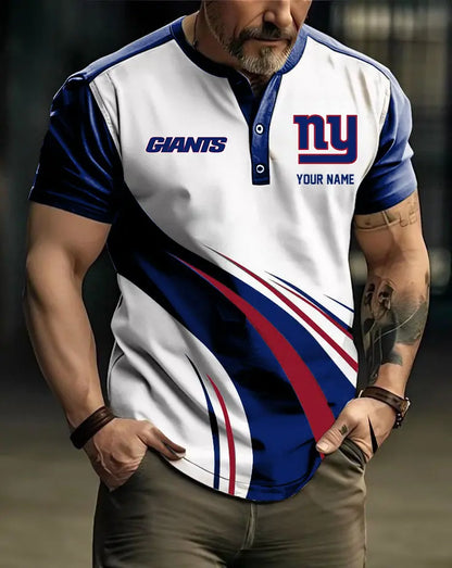 LIMITED EDITION - NEW CUSTOMIZED NFL32 NYG NEW YORK GIANTS POLO SHIRT