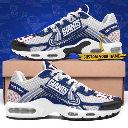 LIMITED EDITION - NEW CUSTOMIZED NFL32 NYG NEW YORK GIANTS UNISEX AIR MAX PLUS SNEAKERS
