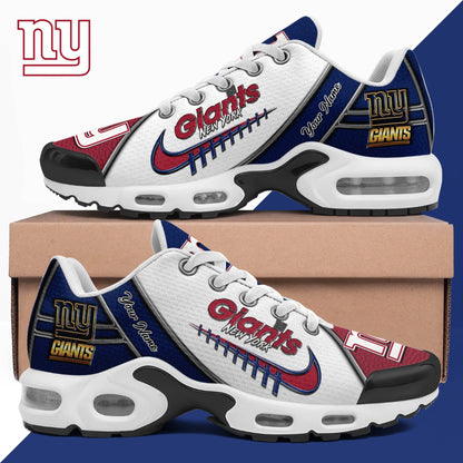 LIMITED EDITION - NEW CUSTOMIZED NFL32 NYG NEW YORK GIANTS UNISEX AIR MAX PLUS SNEAKERS