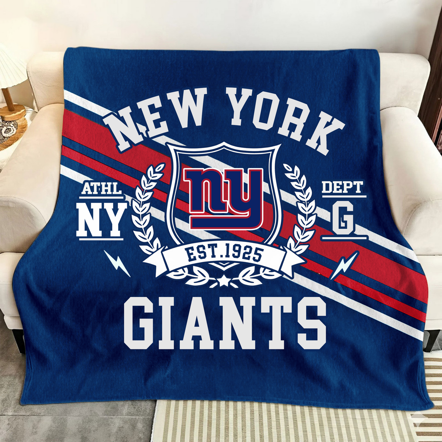 LIMITED EDITION - NEW CUSTOMIZED NFL32 NYG NEW YORK GIANTS NORMAL & FLEECE BLANKET