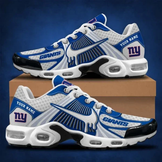 LIMITED EDITION - NEW CUSTOMIZED NFL32 NYG NEW YORK GIANTS UNISEX AIR MAX PLUS SNEAKERS