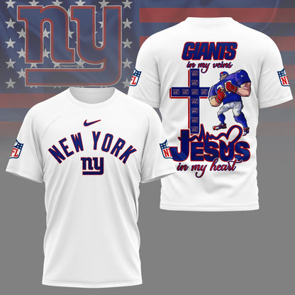 LIMITED EDITION - NEW CUSTOMIZED NFL32 NYG NEW YORK GIANTS T-SHIRT | MULTIPLE COLORS AVAILABLE