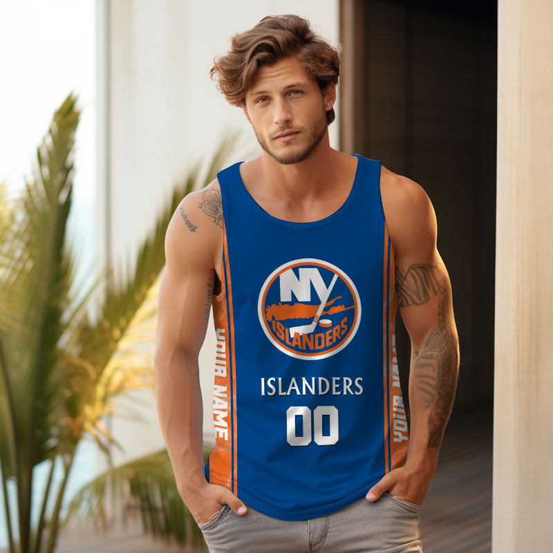 LIMITED EDITION - NEW CUSTOMIZED NHL25 NYI NEW YORK ISLANDERS UNISEX TANK TOP