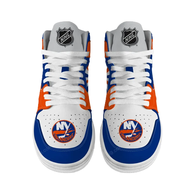 LIMITED EDITION - NEW CUSTOMIZED NHL25 NY ISLANDERS AIR JORDAN SNEAKERS