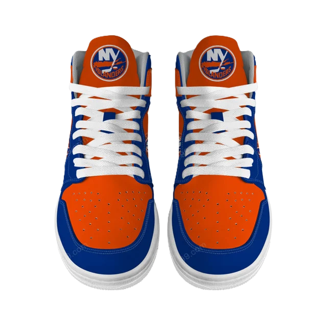 LIMITED EDITION - NEW CUSTOMIZED NHL25 NY ISLANDERS AIR JORDAN SNEAKERS