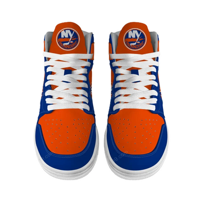 LIMITED EDITION - NEW CUSTOMIZED NHL25 NY ISLANDERS AIR JORDAN SNEAKERS