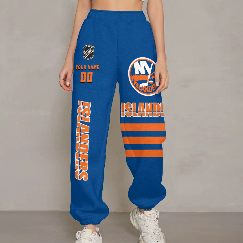 LIMITED EDITION - NEW CUSTOMIZED NHL25 NYI NEW YORK ISLANDERS UNISEX LONG PANTS