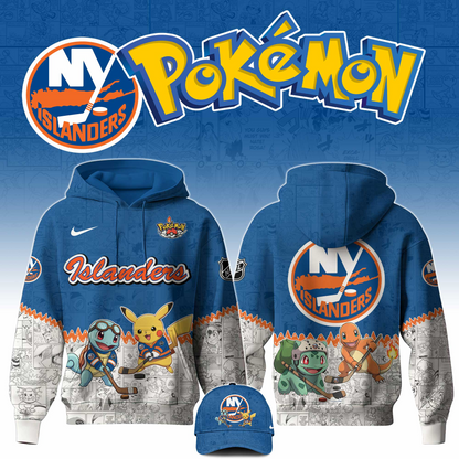 LIMITED EDITION - NEW CUSTOMIZED NHL25 NYI NEW YORK ISLANDERS X POKÉMON T-SHIRT, SWEATSHIRT, HOODIE & ZIP HOODIE