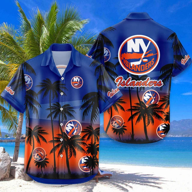 LIMITED EDITION - NEW CUSTOMIZED NHL25 NYI NEW YORK ISLANDERS UNISEX HAWAIIAN SHIRT & SHORTS SET