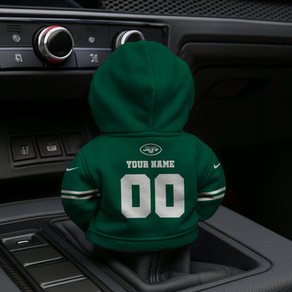 LIMITED EDITION - NEW CUSTOMIZED NFL25 NYJ NEW YORK JETS AUTOMOTIVE HOODIE SHIFT KNOB COVER