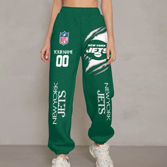 LIMITED EDITION - NEW PREMIUM NFL25 NYJ NEW YORK JETS UNISEX LONG PANTS
