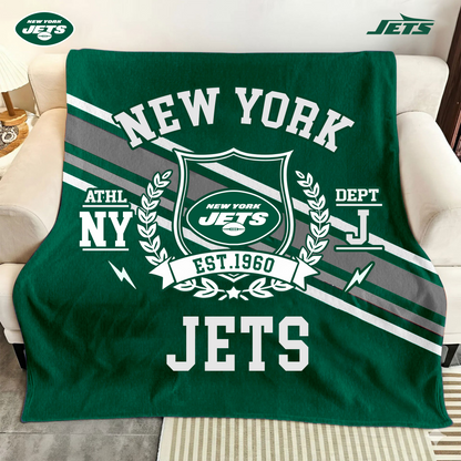 LIMITED EDITION - NEW CUSTOMIZED NFL25 NYJ NEW YORK JETS NORMAL & FLEECE BLANKET