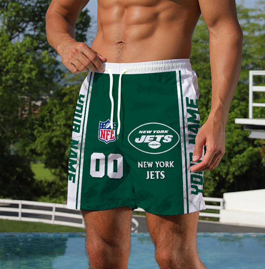 LIMITED EDITION - NEW CUSTOMIZED NFL25 NYJ NEW YORK JETS UNISEX SHORT PANTS