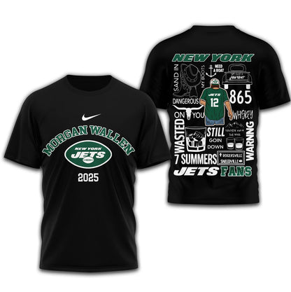 LIMITED EDITION - NEW CUSTOMIZED NFL25 NYJ NEW YORK JETS T-SHIRT | MULTIPLE COLORS AVAILABLE