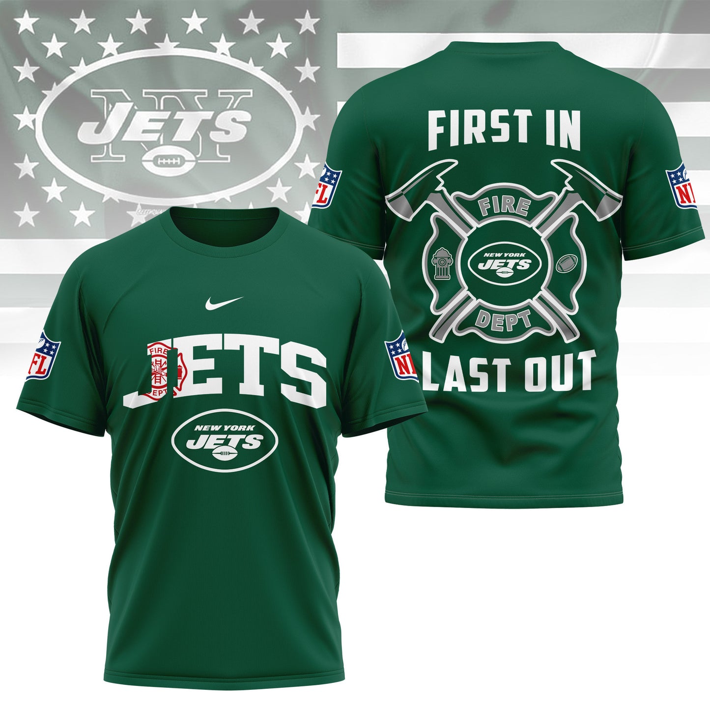 LIMITED EDITION - NEW CUSTOMIZED NFL25 NYJ NEW YORK JETS T-SHIRT | MULTIPLE COLORS AVAILABLE