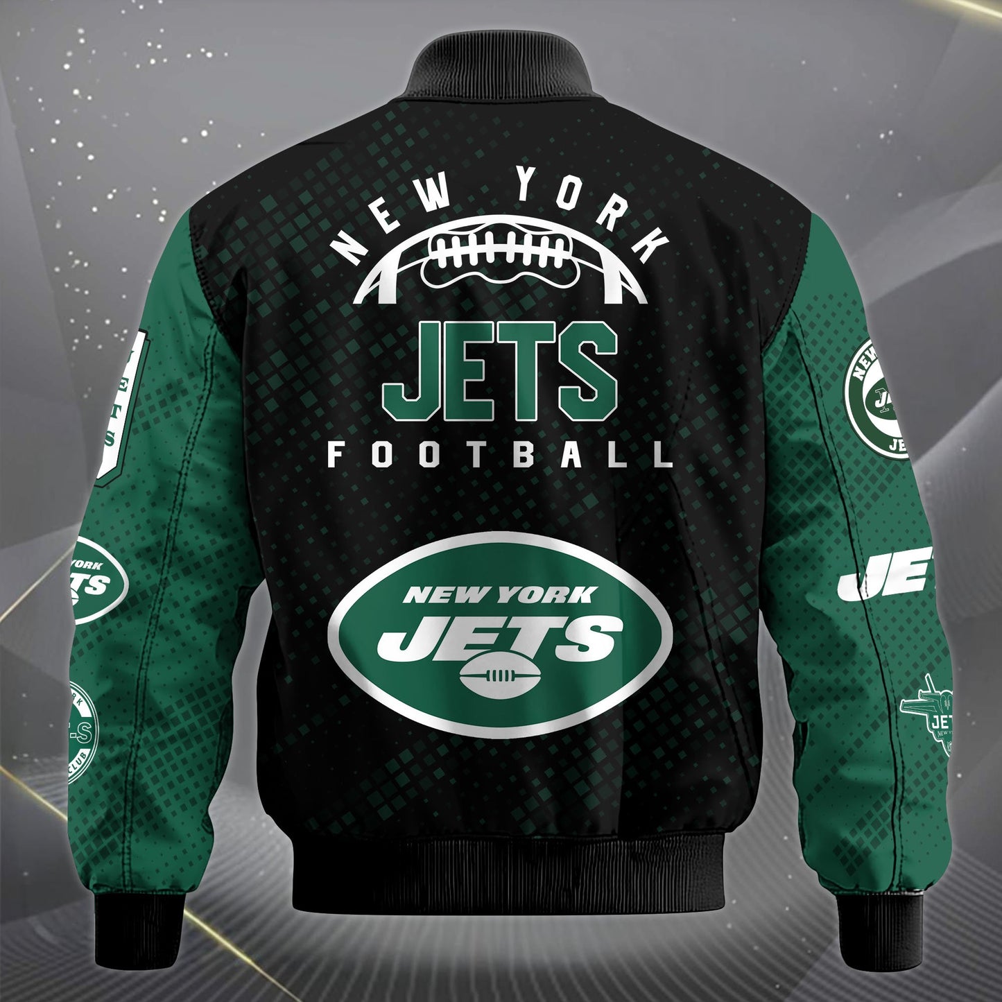 LIMITED EDITION - NEW CUSTOMIZED NFL25 NYJ NEW YORK JETS SATIN VARSITY JACKET & LONG PANTS