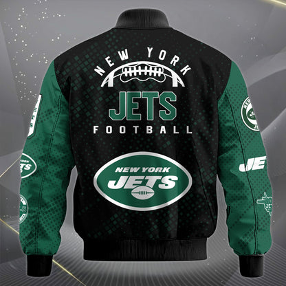 LIMITED EDITION - NEW CUSTOMIZED NFL25 NYJ NEW YORK JETS SATIN VARSITY JACKET & LONG PANTS