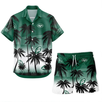 LIMITED EDITION - NEW CUSTOMIZED NFL25 NYJ NEW YORK JETS UNISEX HAWAIIAN SHIRT & SHORTS SET