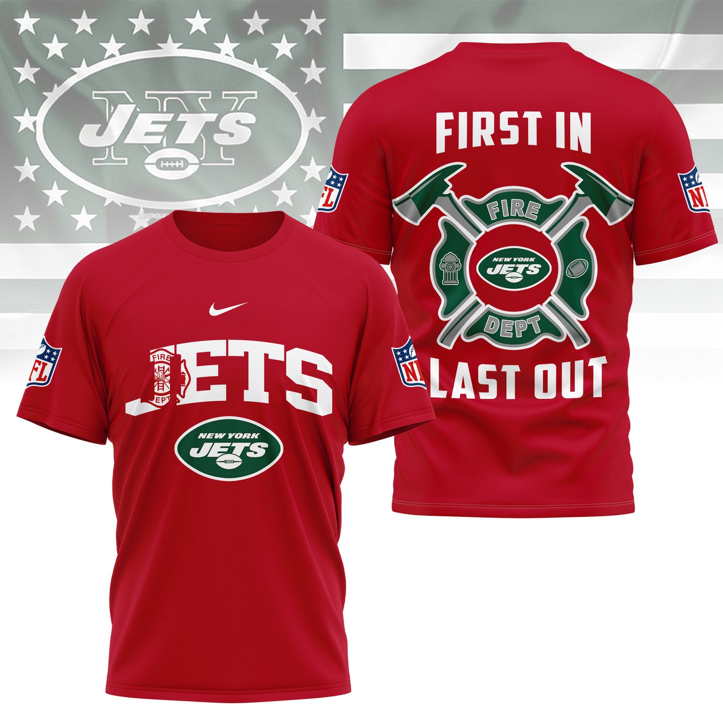 LIMITED EDITION - NEW CUSTOMIZED NFL25 NYJ NEW YORK JETS T-SHIRT | MULTIPLE COLORS AVAILABLE