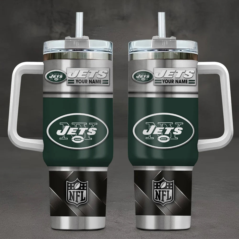 LIMITED EDITION - NEW CUSTOMIZED NFL25 NYJ NEW YORK JETS TUMBLER CUP