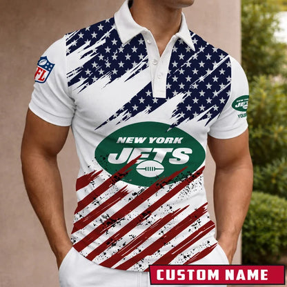 LIMITED EDITION - NEW CUSTOMIZED NFL25 NYJ NEW YORK JETS POLO SHIRT