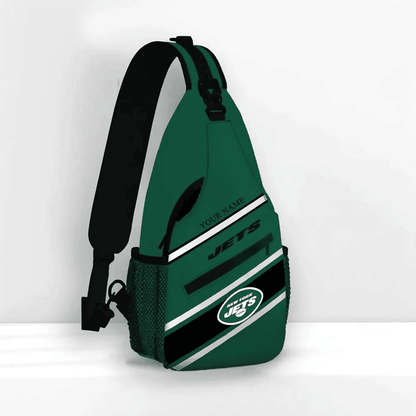 LIMITED EDITION - NEW CUSTOMIZED NFL25 NYJ NEW YORK JETS SLING BAG