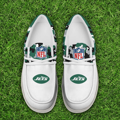 LIMITED EDITION - NEW CUSTOMIZED NFL25 NYJ NEW YORK JETS LOAFER SHOES
