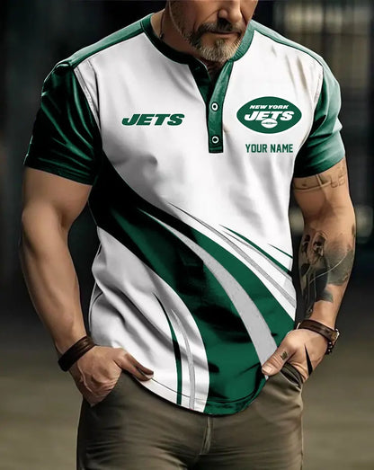 LIMITED EDITION - NEW CUSTOMIZED NFL25 NYJ NEW YORK JETS POLO SHIRT