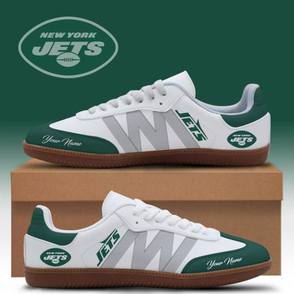 LIMITED EDITION - NEW CUSTOMIZED NFL25 NYJ NEW YORK JETS CLASSIC SNEAKERS